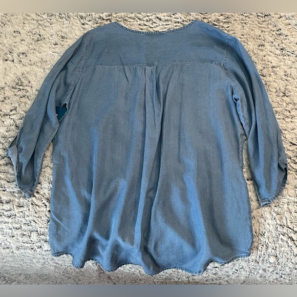 My Style light Jean tunic, size Large, blue jean - Picture 3 of 4
